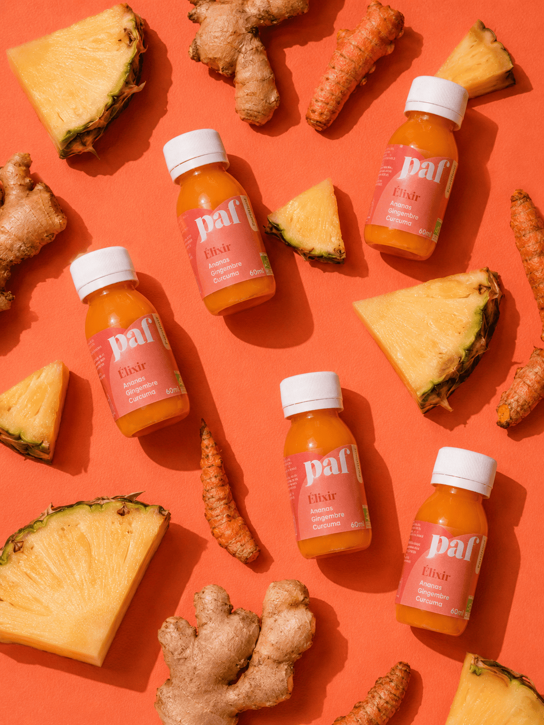 Cure de shots Elixir : curcuma et gingembre