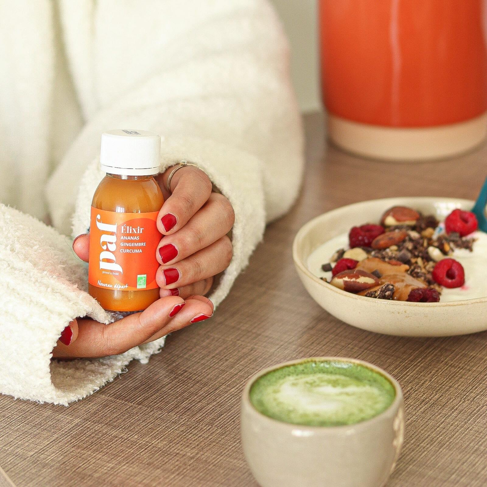 Shot Gingembre Elixir PAF petit déjeuner