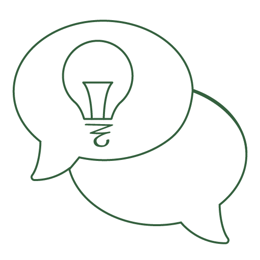 picto messages vert light